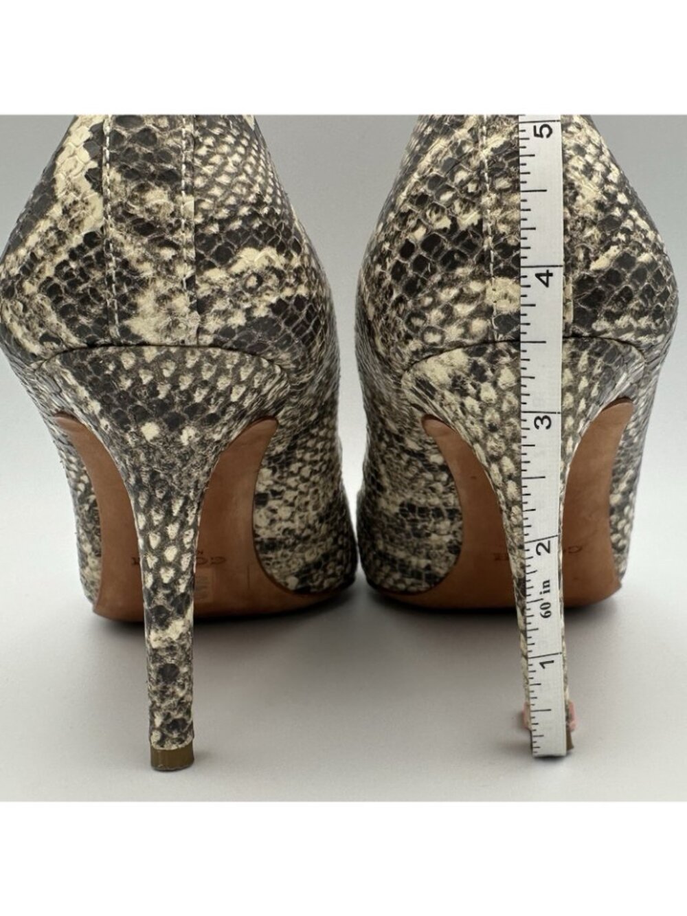 Coach Teddie Pumps Women's 8 US Leather Animal Print Heels Shoes Q4676/A6473 - Picture 9 of 15